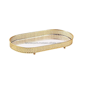 Exportateur et fabricant de longs plateaux de service en métal pour la décoration de table et les cadeaux de festival dans toutes les tailles - Product Image 3