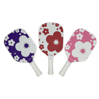 Raket Pickleball Unisex NO.1 TOPPRO dengan Permukaan Serat Kaca, Inti Sarang Lebah Polipropilena, Ketebalan 14mm, dan Pegangan PU