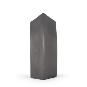 Contemporary Metal Tabletop <b>Vase</b> <b>Gold</b> and Gray Handmade Decorative Flower <b>Vase</b> for Interior Design - Product Image 2