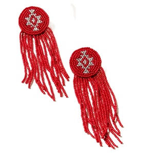 Boucles d'oreilles pendantes faites à la main en perles de rocaille, bijoux fantaisie colorés, élégantes boucles d'oreilles brodées en perles de rocaille pour femmes, cadeau - Product Image 6