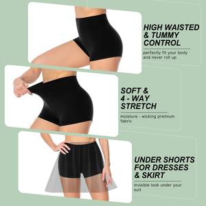 Shorts Deportivos de Cintura Alta para Mujer, de Poliéster, para Correr, Yoga, Gimnasio, Personalizados, al por Mayor - Product Image 5