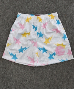 Shorts de basket-ball pour hommes en mesh à séchage rapide avec logo personnalisé par sublimation, shorts de basket-ball d'été pour la plage - Product Image 3