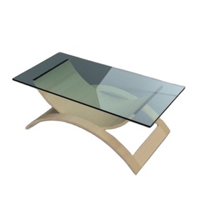 Mesa de acento hecha a mano británica, buena venta, tapa de cristal y pierna de madera, hogar, sala de estar, consola de servicio de café utilizable - Product Image 1