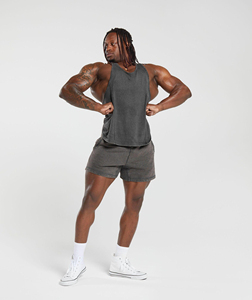 Camiseta Deportiva de Tirantes para Hombre, Personalizada, Ecológica, de Secado Rápido, Spandex/Algodón, para Gimnasio, Entrenamiento, Verano, Fitness, con Logotipo Frontal - Product Image 2