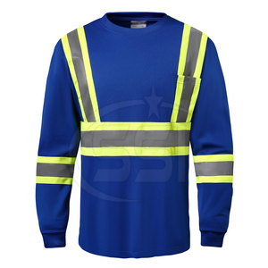 Sweat-shirt de sécurité haute visibilité pour le travail en extérieur, classe 2 ANSI, vêtements réfléchissants imperméables avec logo pour le personnel de terrain - Product Image 3