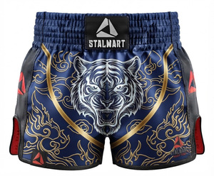 STALWART IMPEX Services OEM Shorts de Muay Thai de qualité supérieure Vêtements d'arts martiaux respirants Vêtements de sport de qualité supérieure Muay Thai - Product Image 4