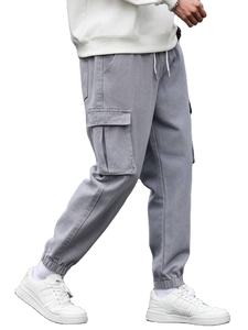 Pantalon en molleton de coton premium léger pour homme, respirant, séchage rapide, confort ultime, design élégant, brodé - Product Image 5