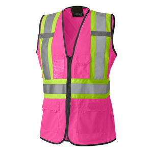 Chalecos de Seguridad con 8 Bolsillos, Cierre Frontal, Color y Logotipo Personalizados, Servicio OEM, Alta Visibilidad, Transpirables, Impermeables y Reflectantes - Product Image 3