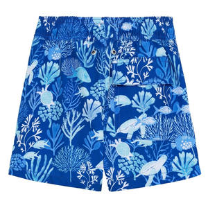 กางเกงขาสั้นชายแบบแห้งเร็ว น้ำหนักเบา กันลม ระบายอากาศได้ดี ผลิตจากโพลีเอสเตอร์ 100% สีพื้น ชุดว่ายน้ำ บริการ OEM แบบกำหนดเองได้ พร้อมเชือกผูก - Product Image 2