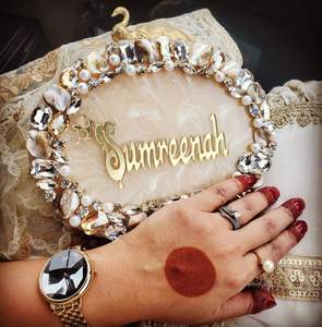 Sac de soirée bohème tendance en résine de haute qualité avec sangle écologique pour mariage, artisanat en résine, sacs pour femmes - Product Image 3