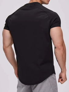 Camiseta deportiva de gimnasio para hombre, sublimada personalizada, transpirable, de secado rápido, corte ajustado, con diseño de compresión para entrenamiento, con spandex y poliéster. - Product Image 6