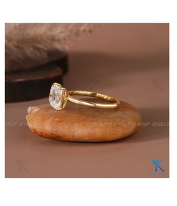 Anillo de Compromiso de Diamantes de Alta Calidad con Corte Pera y Esmeralda, Anillo de Boda de Oro Sólido para Mujer, Joyería Fina - Product Image 3