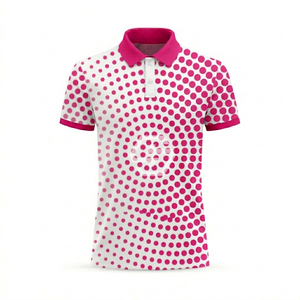 Polo de golf en polyester de haute qualité avec impression par sublimation personnalisée, broderie et logo sur mesure - Product Image 1