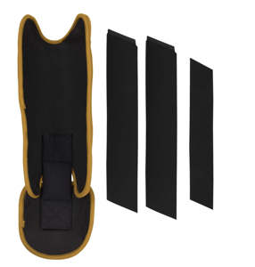Espinilleras de Béisbol para Adultos, Material PU, Equipo de Protección Deportiva, Color Negro y Dorado, Marco de Plástico de Alta Resistencia, Ligeras y Transpirables - Product Image 2
