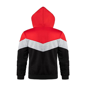 Veste décontractée sportive pour homme, à capuche, zippée, 100 % coton, unie, multi-poches, manches longues, anti-plis, tricotée, coupe ample, pour l'extérieur - Product Image 2