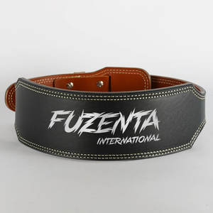 Cinturón de Levantamiento de Pesas Más Vendido, Diseño de Cuero Negro Acolchado de 4 Pulgadas con Doble Hebilla, Personalizable, para Powerlifting y Fitness - Product Image 1