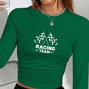 เสื้อแฟชั่นแขนยาวสำหรับผู้หญิงทีมแข่งรถ - Product Image 1