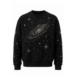 Sweat-shirts d'hiver pour hommes, unis, avec strass, design numérique, décontracté, luxe, streetwear, écologiques, séchage rapide, confort, coton/polyester - Product Image 4