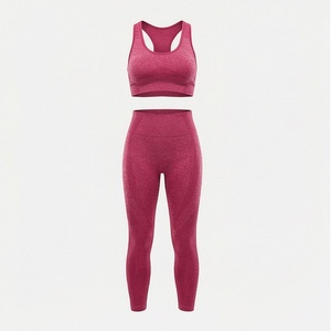 Ensemble de yoga et leggings de sport pour femmes, vêtements de sport respirants pour la salle de sport, deux pièces, vêtements de fitness, vêtements pour femmes - Product Image 1