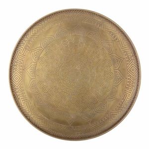 Attraente Vassoio Mandi in Ottone Fatto a Mano, Accessorio per Servire Cibo in Occasioni Tradizionali ed Eventi Religiosi - Product Image 1