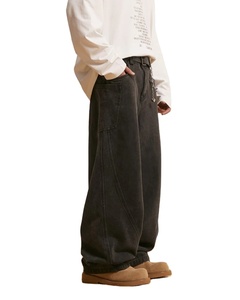 กางเกงยีนส์เข้ารูปพอดีตัวสำหรับผู้ชายเทรนด์ใหม่2025กางเกงยีนส์ทรงตรงหรูหราแบบลำลองสำหรับนักธุรกิจ - Product Image 2