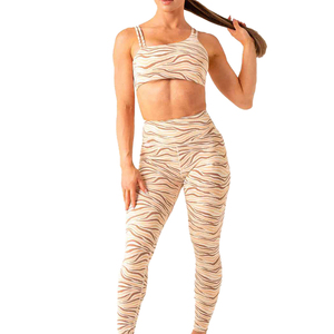 Unique Zebra Print One Shoulder Sports Bra For Women Sexy Cutout Yoga Bra <b>Padded</b> Gym Wear Crop Top - Product Image 3