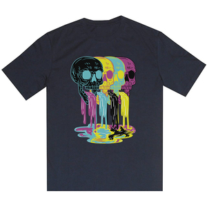 T-shirt blanc à col rond et manches courtes pour homme, coupe classique, couleur unie, en jersey de coton tricoté, design uni - Product Image 5