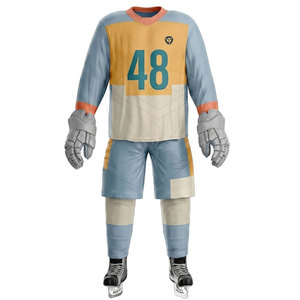 Ensemble d'uniformes de hockey sur glace de haute qualité, coutures robustes, tissu respirant, confort optimal pour les sports d'équipe et les séances d'entraînement - Product Image 2