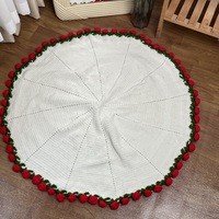 Bouquet de roses rouges romantiques en crochet personnalisé pour la Saint-Valentin – Fleur douce tricotée à la main pour demande en mariage et décoration romantique de la maison