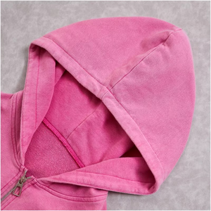 Women's 2 Piece Fleece Tracksuit <b>Set</b> Hooded Cropped Zipper Sweatshirt Long Pants Solid Color Casual Wear All Seasons - Product Image 5