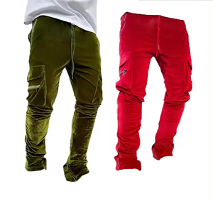 Custom Essentials Oversized French Terry Cotton <b>Flare</b> <b>Trousers</b> for <b>Men</b> Ladies Straight Wide Sweatpants Stacked Sweat <b>Trouser</b> - Product Image 1