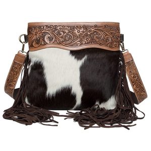 Sac à bandoulière en cuir et fourrure unique, le plus vendu, pour femmes, multi-usages, avec couleur personnalisable, disponible au prix de gros - Product Image 3