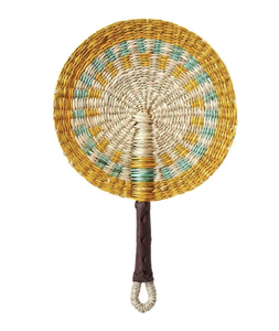 พัดสานมือจากเวียดนาม ทำจากวัสดุธรรมชาติ ใช้เป็นเครื่องประดับเพื่อความเย็นสบาย เป็นมิตรกับสิ่งแวดล้อม ของตกแต่งบ้านสไตล์เรียบง่าย ของขวัญ - Product Image 2