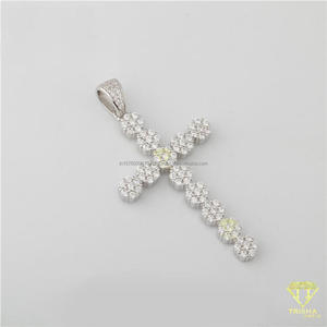 Pendentif spirituel personnalisé avec diamant de laboratoire, design de bijoux luxueux et brillant, collier hip-hop. - Product Image 4