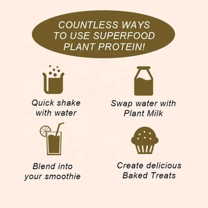 Bột <span class=keywords><strong>Protein</strong></span> Chay Nhãn Hiệu Riêng 2lb |   Hỗn hợp đậu Hà Lan & gạo 21g |   Không đậu nành, không sữa, không gluten |   Nhà sản xuất thiết bị gốc (OEM) được chứng nhận GMP, bán buôn - Product Image 4