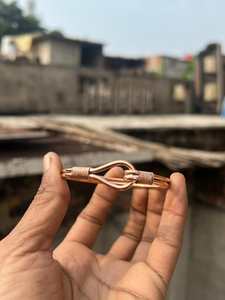 Pulseras Unisex de Cobre Puro y Ágata Hechas a Mano, Brazalete Magnético Único de Cobre Martillado - Product Image 6