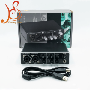 Carte son externe USB haut de gamme HUASHENEG pour l'enregistrement sur ordinateur, accessoires d'instruments de <span class=keywords><strong>musique</strong></span> - Product Image 4