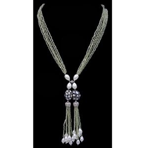 Elegante Collar con Colgante de Diseño de Alta Calidad con Perlas y Cuentas para Mujer, Joyería Moderna para Bodas - Product Image 1