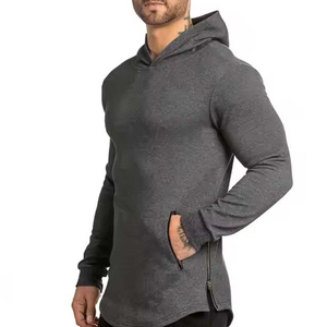 New Winter Style Oversized Fit Men's Pullover Hoodies 100% Cotton Solid Pattern Washed Fabric Breathable Quick Dry Customized - Product Image 1