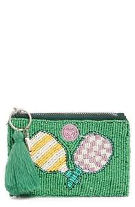 Élégante pochette à monnaie brodée de fleurs et perlée, cadeau fait main pour femmes, mères, amies, classique, personnalisable, usage quotidien - Product Image 3