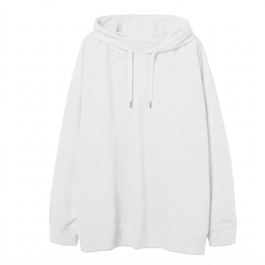 Sweat-shirt à capuche uni de qualité supérieure, unisexe, en mélange de coton, coupe ample, pour un usage quotidien décontracté et la personnalisation. - Product Image 1