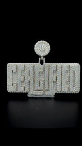 Fábrica personalizada Moissanite colgante hombres Iced Out joyería VVS Moissanite diamantes 3D nombre personalizado Hip Hop colgante - Product Image 4