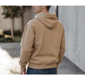 Nueva Sudadera con Capucha para Hombre, Elegante, 100% Algodón, Forrada, Manga Larga, Cuello Caído, Color Sólido, Cómoda, Tallas Grandes, Personalizable - Product Image 2