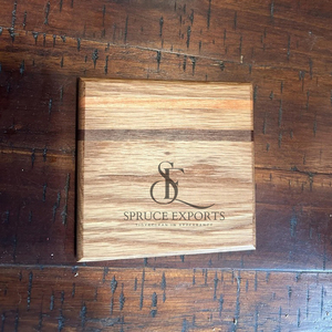 Premium Square Acacia & Sheesham Wooden <b>Coaster</b> <b>Set</b>. Handcrafted Two-Tone Finish Drink Mats & Pads For Eco-Friendly Table Decor - Product Image 5