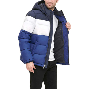 Oem Customized <b>Men's</b> Winter Puffer <b>Down</b> Coat Casual Style Canvas <b>Jacket</b> With Cotton <b>Filling</b> <b>Jacket</b> Plus Size Design - Product Image 4