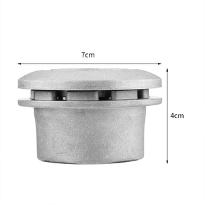 Tête de coupe universelle en aluminium à 4 fils pour débroussailleuse, avec ligne de coupe en nylon filetée, tête de rechange pour débroussailleuse, pièces de tondeuse à gazon argentées - Product Image 2