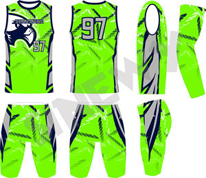 Ensemble de maillots de football américain par sublimation, 100 % polyester, uniformes respirants, anti-bactériens et à séchage rapide - Product Image 6