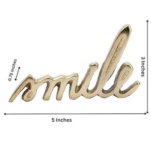 Décoration de table avec inscription « Smile » pour la maison ou le bureau - Product Image 2