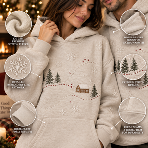 Vente en gros de sweats à capuche de Noël originaux, imprimés numériquement sur toute la surface, en polyester, personnalisables pour couples et familles, directement de l'usine, faible MOQ, festifs - Product Image 6