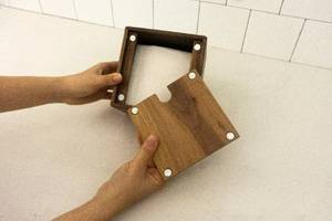 กล่องใส่กระดาษทิชชูไม้สุดหรูสำหรับโต๊ะอาหาร - Product Image 2